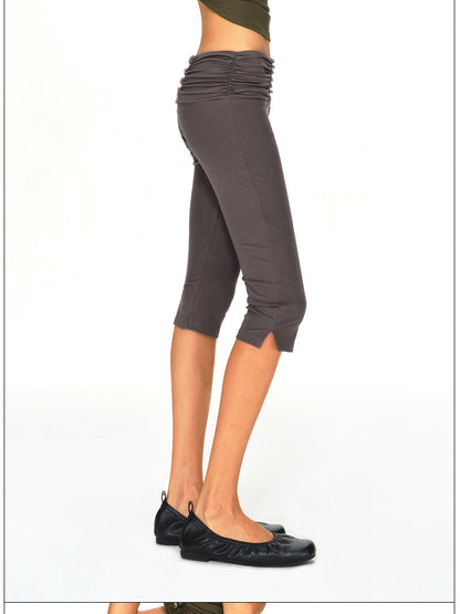 kvkv Gray Stacked Pleated Wide Waist Slim Fit Women&