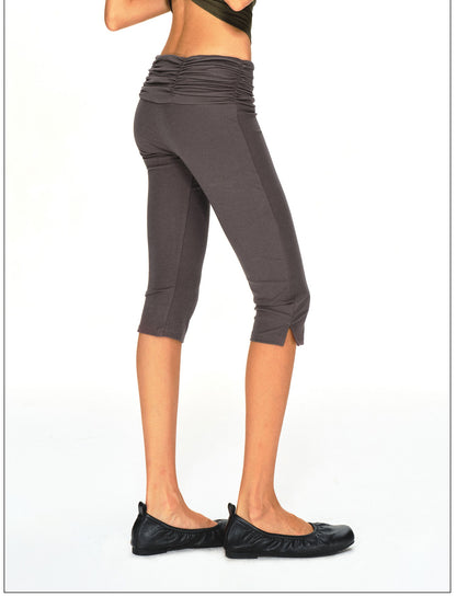 kvkv Gray Stacked Pleated Wide Waist Slim Fit Women&