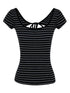 kvkv_Gray_Stripe_Back_Cut_Fitted_Tee_MISSTT