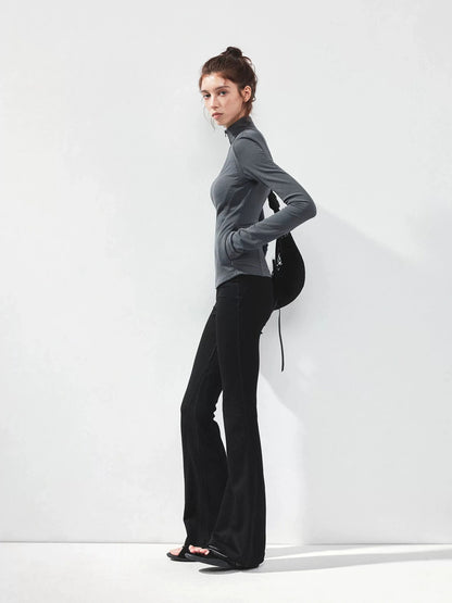 kvkv Gray Stripe Fitted Yoga Jacket