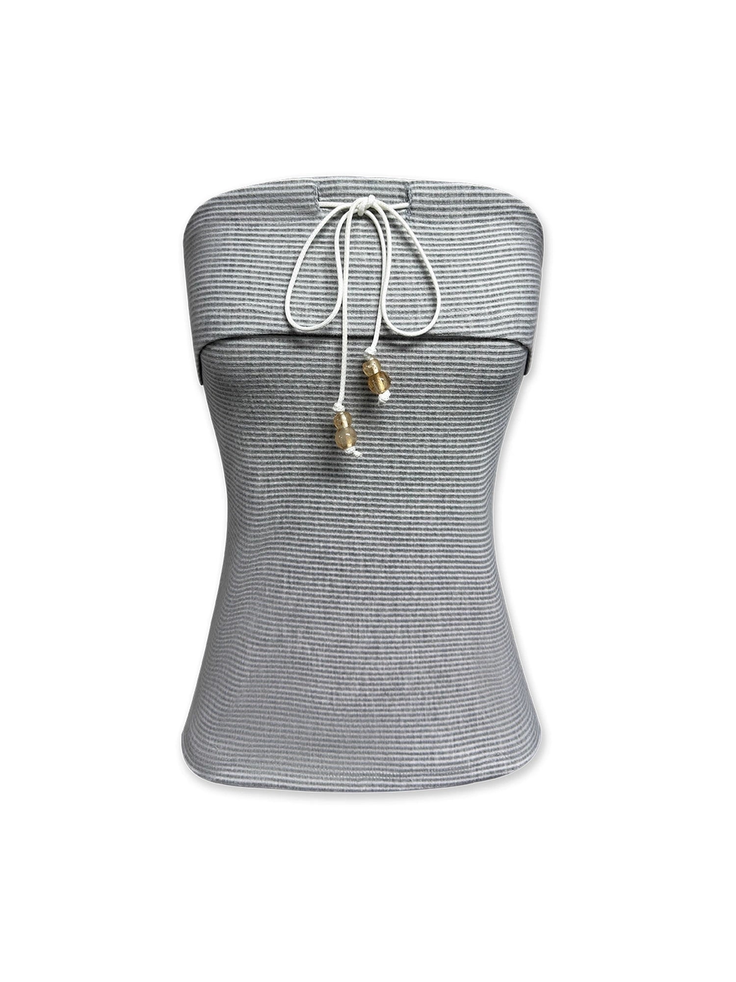 kvkv_Gray_Striped_Fold_Over_Tie_Front_Yoga_Top_MISSTT