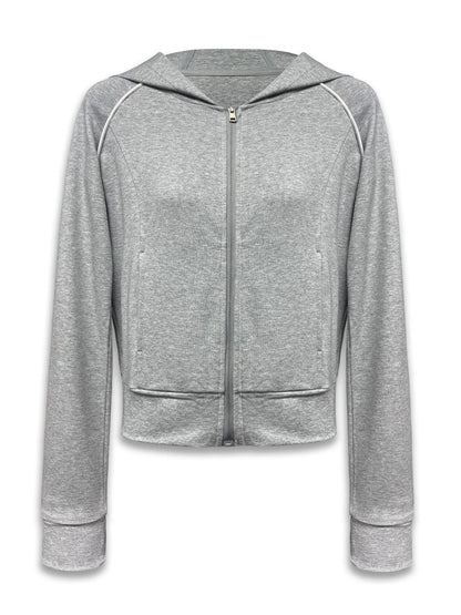 kvkv_Gray_White_Contrast_Hooded_Slim_Zip_Up_Jacket_MISSTT