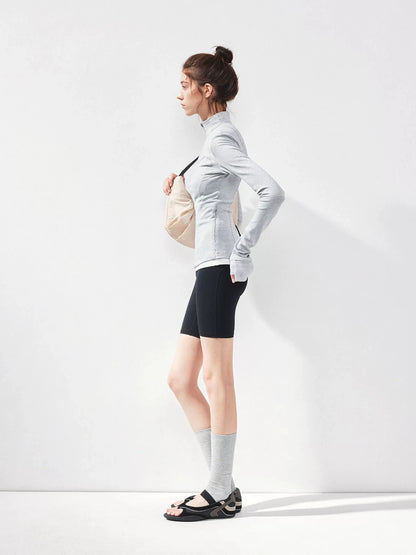 kvkv Gray Zip Fit Yoga Jacket