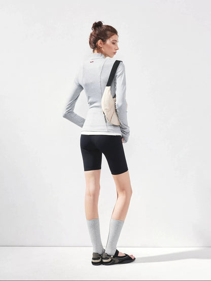 kvkv Gray Zip Fit Yoga Jacket