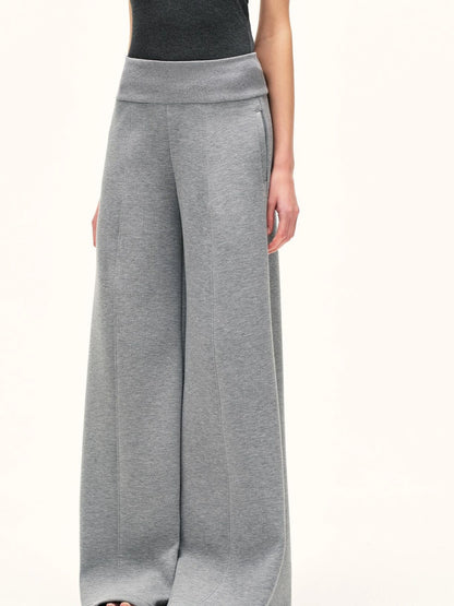 kvkv Grey Wide Waistband Flared Sweatpants
