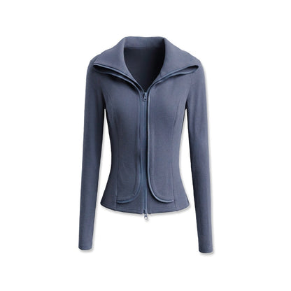 kvkv_Haze_Blue_Multi_Wear_Structured_Lapel_Slim_Fit_Modal_Women&
