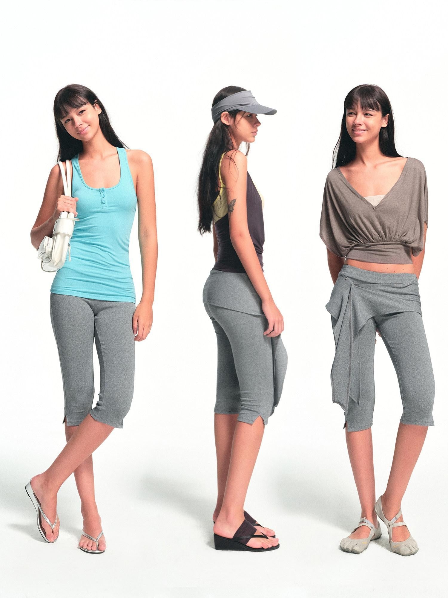kvkv Heather Gray Detachable Hip Cover Tie Women&