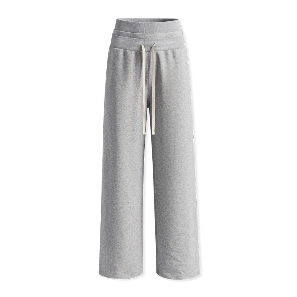 kvkv_Heather_Gray_Double_Waistband_Drawstring_Pocket_Wide_Leg_Women&