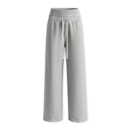 kvkv_Heather_Gray_Double_Waistband_Drawstring_Pocket_Wide_Leg_Women&