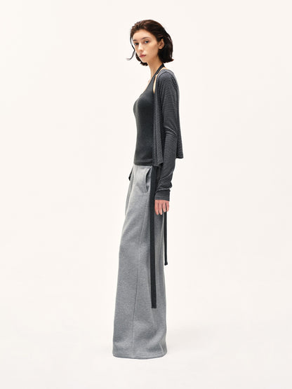 kvkv Heather Gray Wide Waistband Air Layer Women&