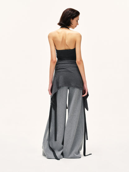 kvkv Heather Gray Wide Waistband Air Layer Women&