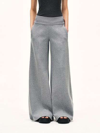 kvkv Heather Gray Wide Waistband Air Layer Women&