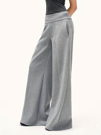 kvkv Heather Gray Wide Waistband Air Layer Women&