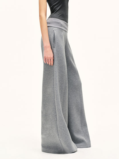 kvkv Heather Gray Wide Waistband Air Layer Women&