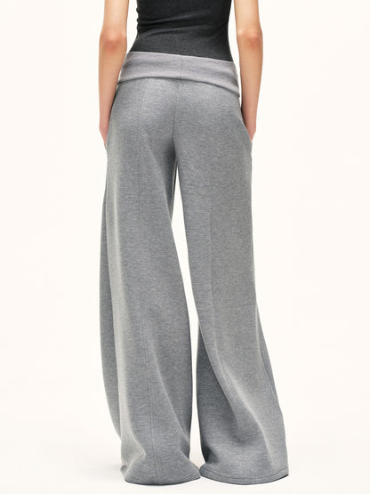 kvkv Heather Gray Wide Waistband Air Layer Women&