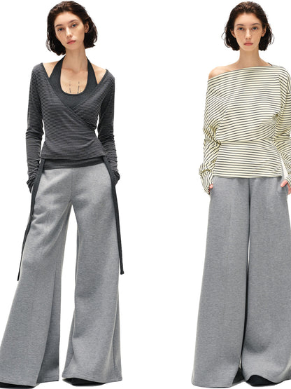 kvkv Heather Gray Wide Waistband Air Layer Women&