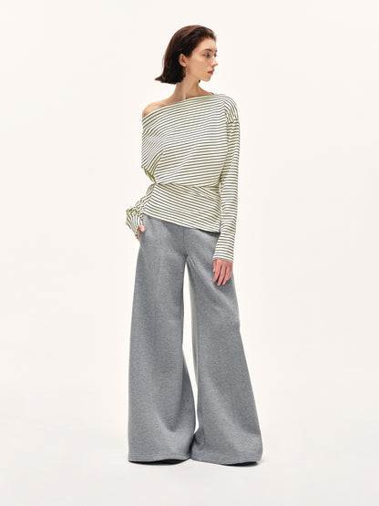 kvkv Heather Gray Wide Waistband Air Layer Women&