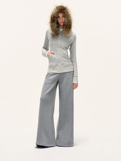 kvkv Heather Gray Wide Waistband Air Layer Women&