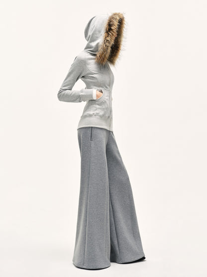 kvkv Heather Gray Wide Waistband Air Layer Women&