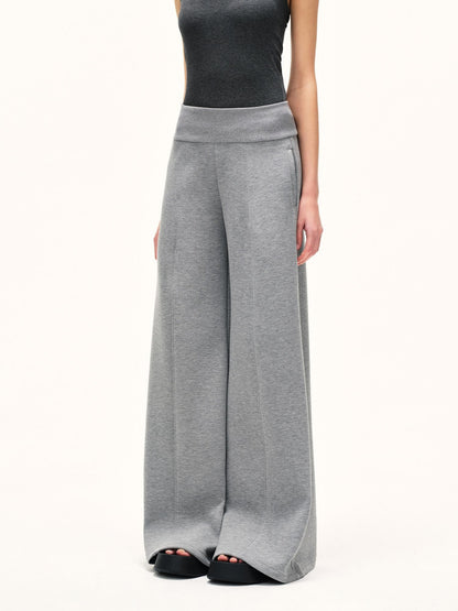 kvkv Heather Gray Wide Waistband Air Layer Women&