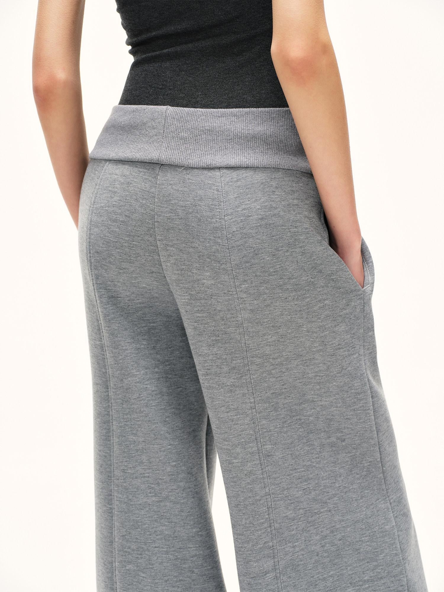 kvkv Heather Gray Wide Waistband Air Layer Women&