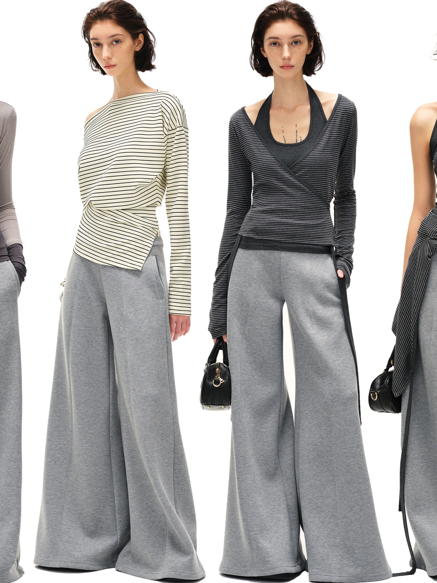 kvkv Heather Gray Wide Waistband Air Layer Women&