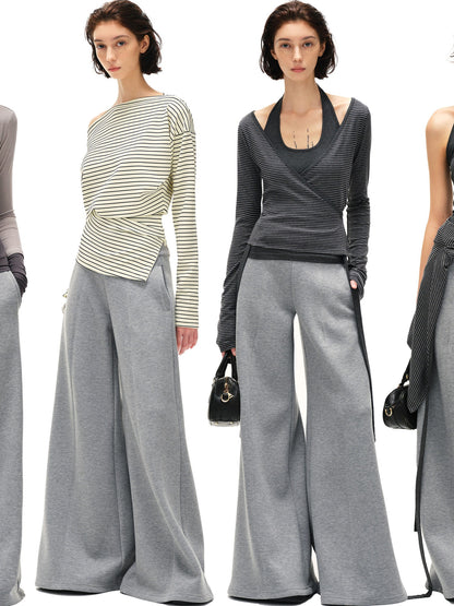 kvkv Heather Gray Wide Waistband Air Layer Women&