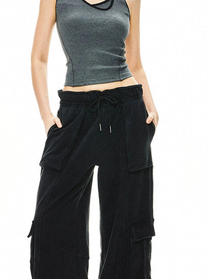 kvkv Heavy Water Wash Knit Pocket Sweatpants
