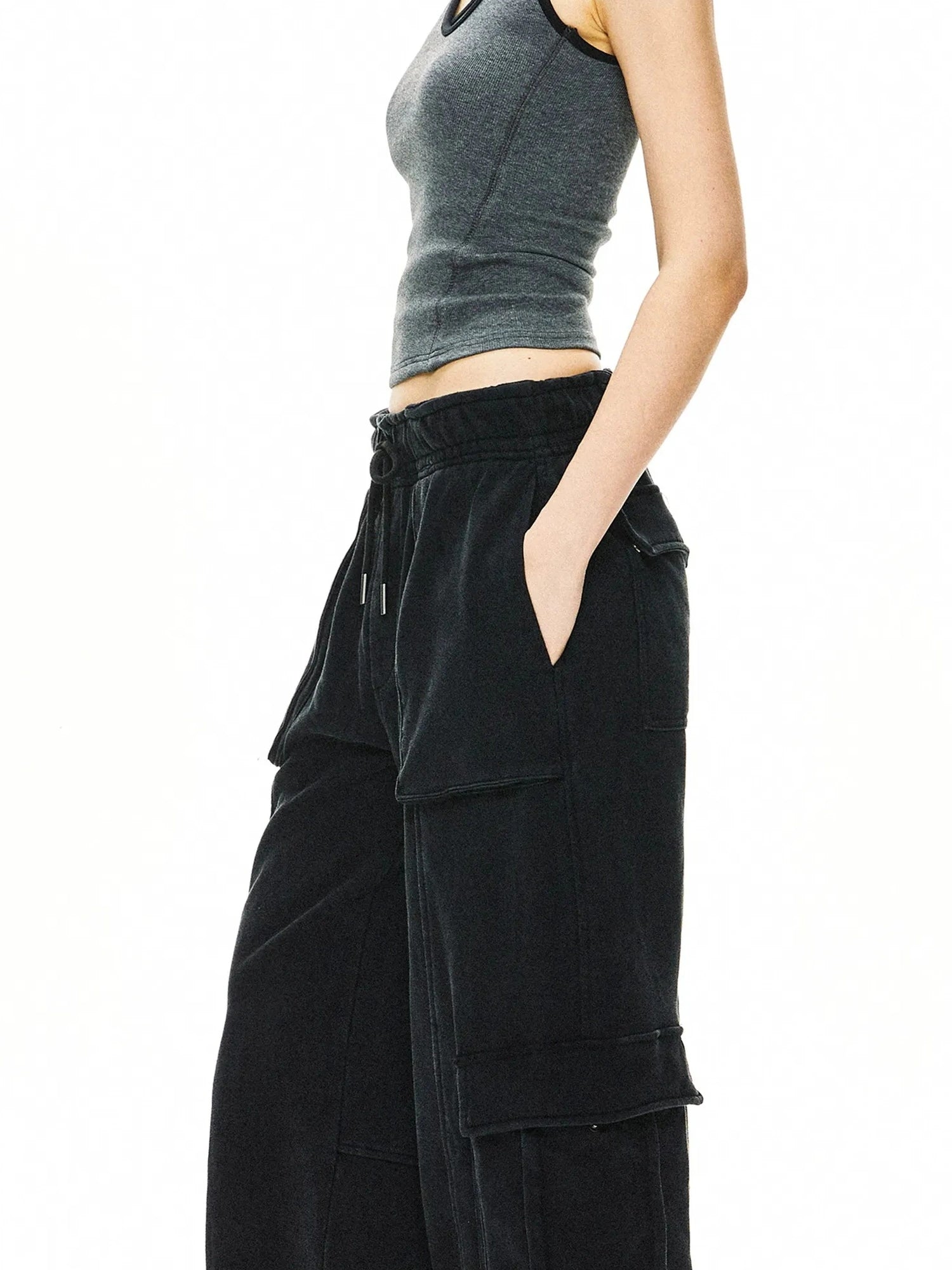 kvkv Heavy Water Wash Knit Pocket Sweatpants