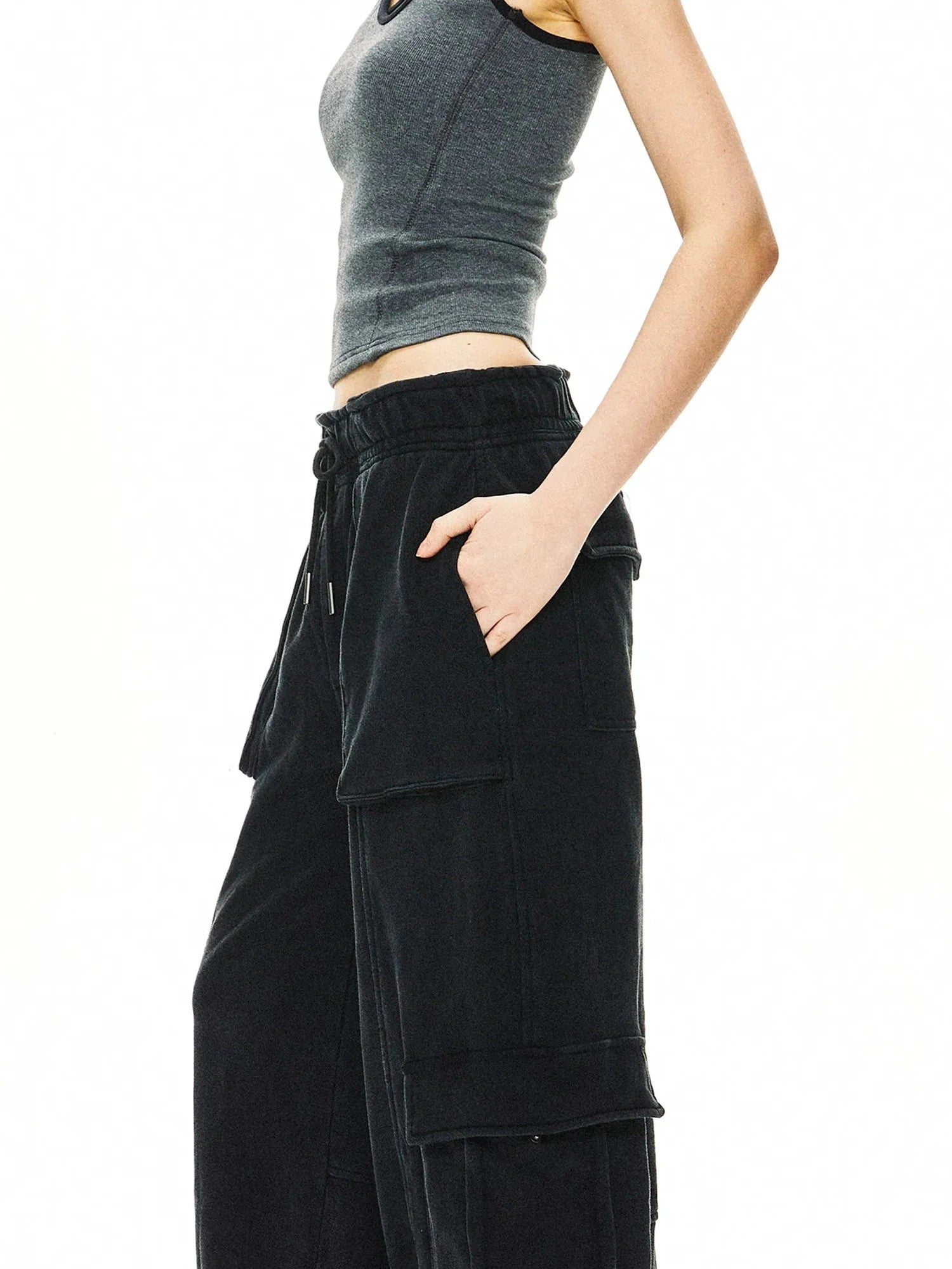 kvkv Heavy Water Wash Knit Pocket Sweatpants