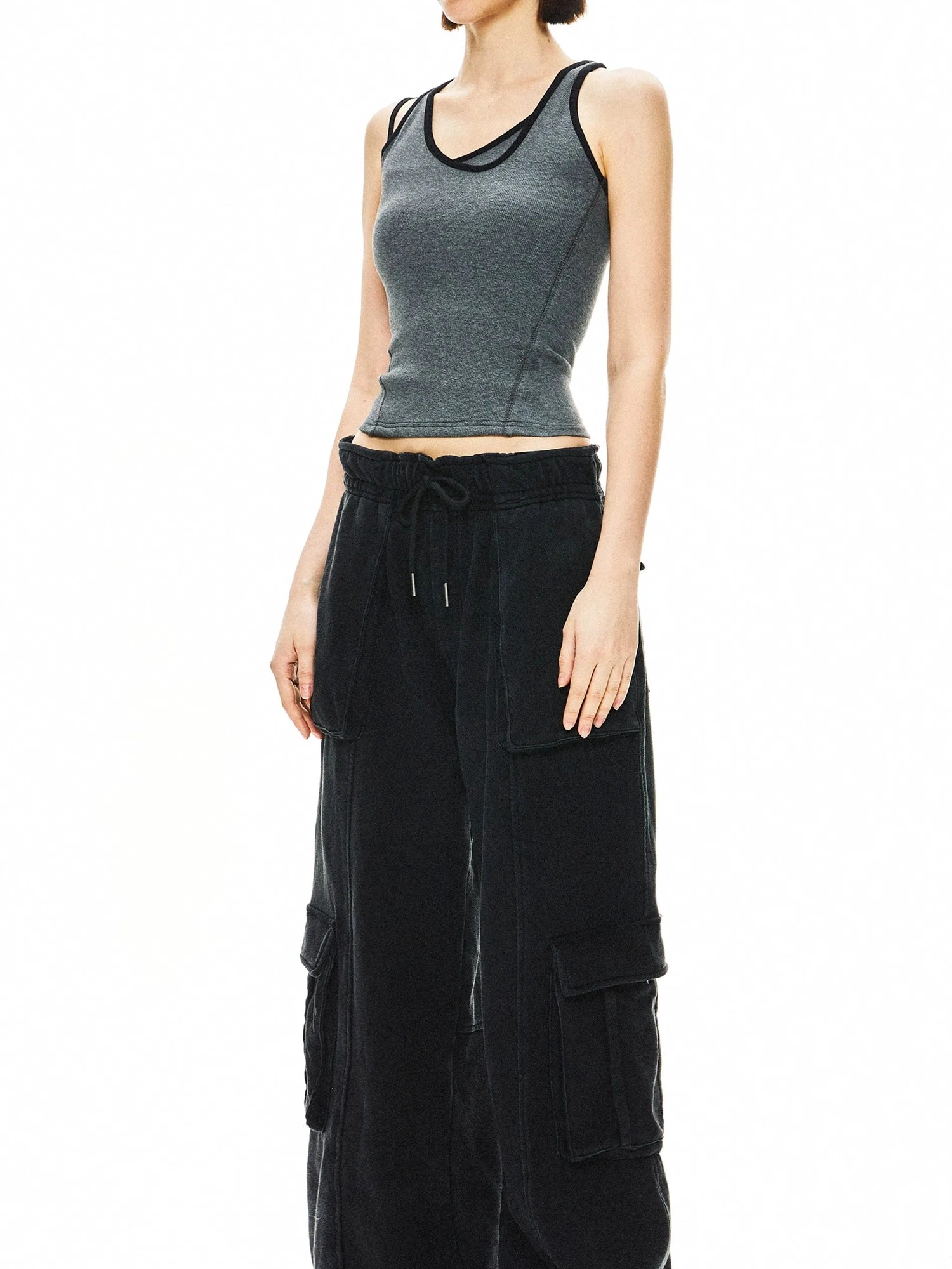 kvkv Heavy Water Wash Knit Pocket Sweatpants