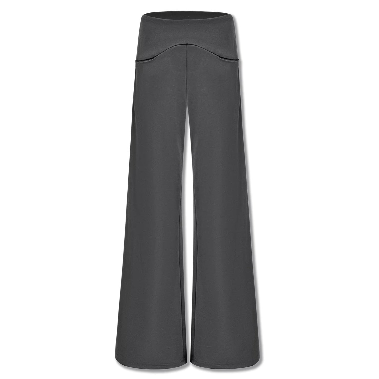 kvkv_High_Waist_Cotton_Blend_Sporty_Flare_With_Pockets_Women_Dark_Gray_Pants_MISSTT
