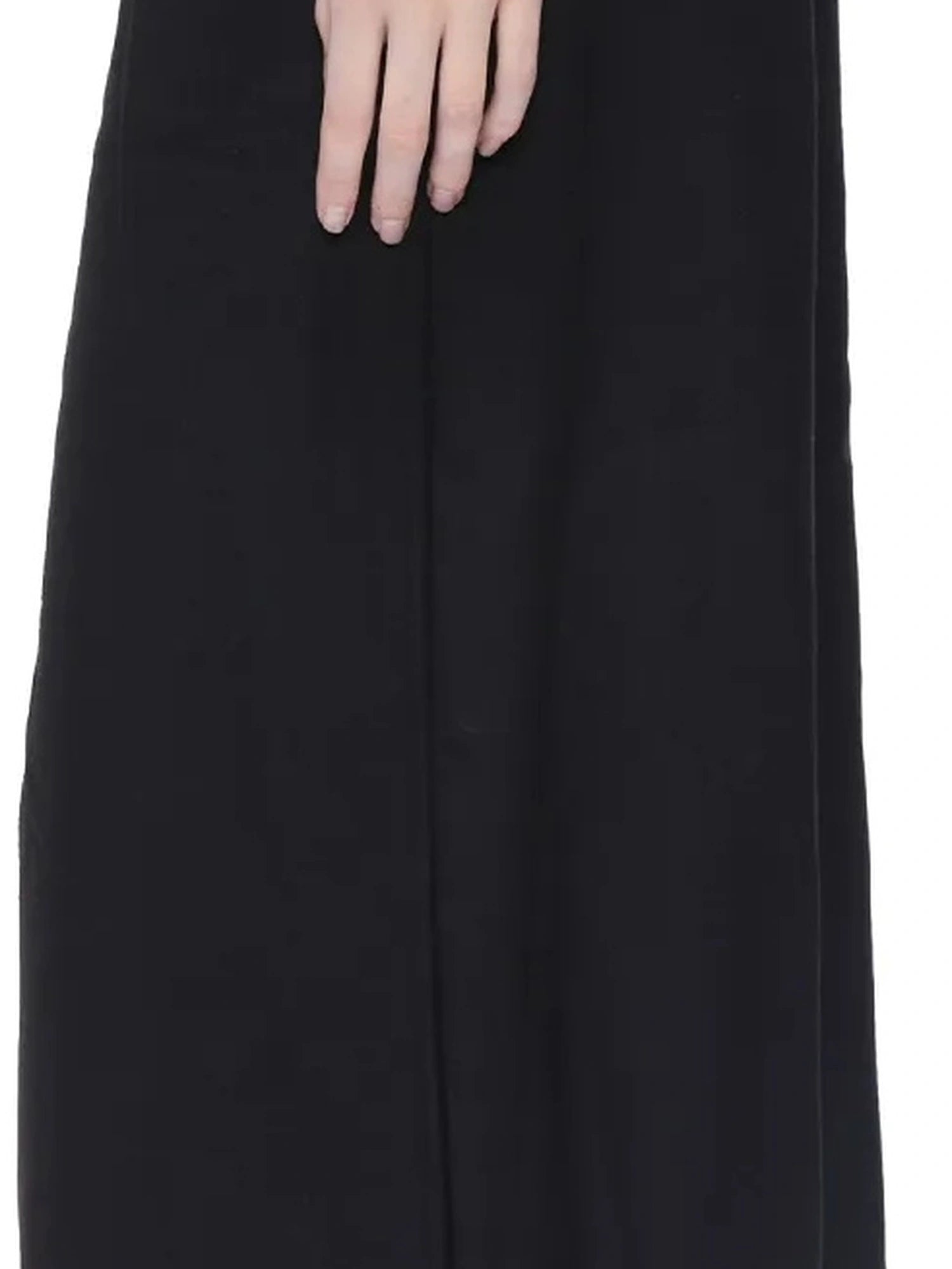 High Waisted Wide Leg Trousers With Draping