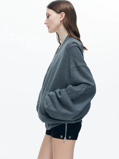 kvkv Knitted Batwing Stacked Sleeve Flight Jacket