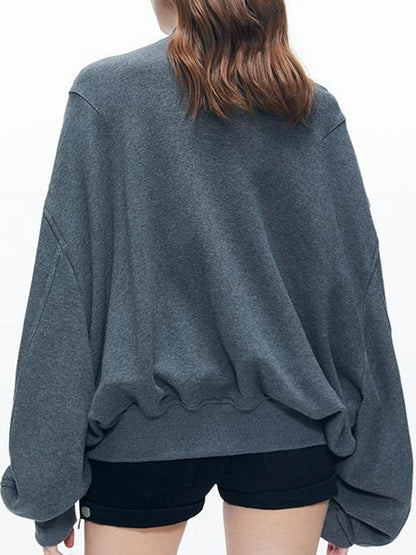 kvkv Knitted Batwing Stacked Sleeve Flight Jacket