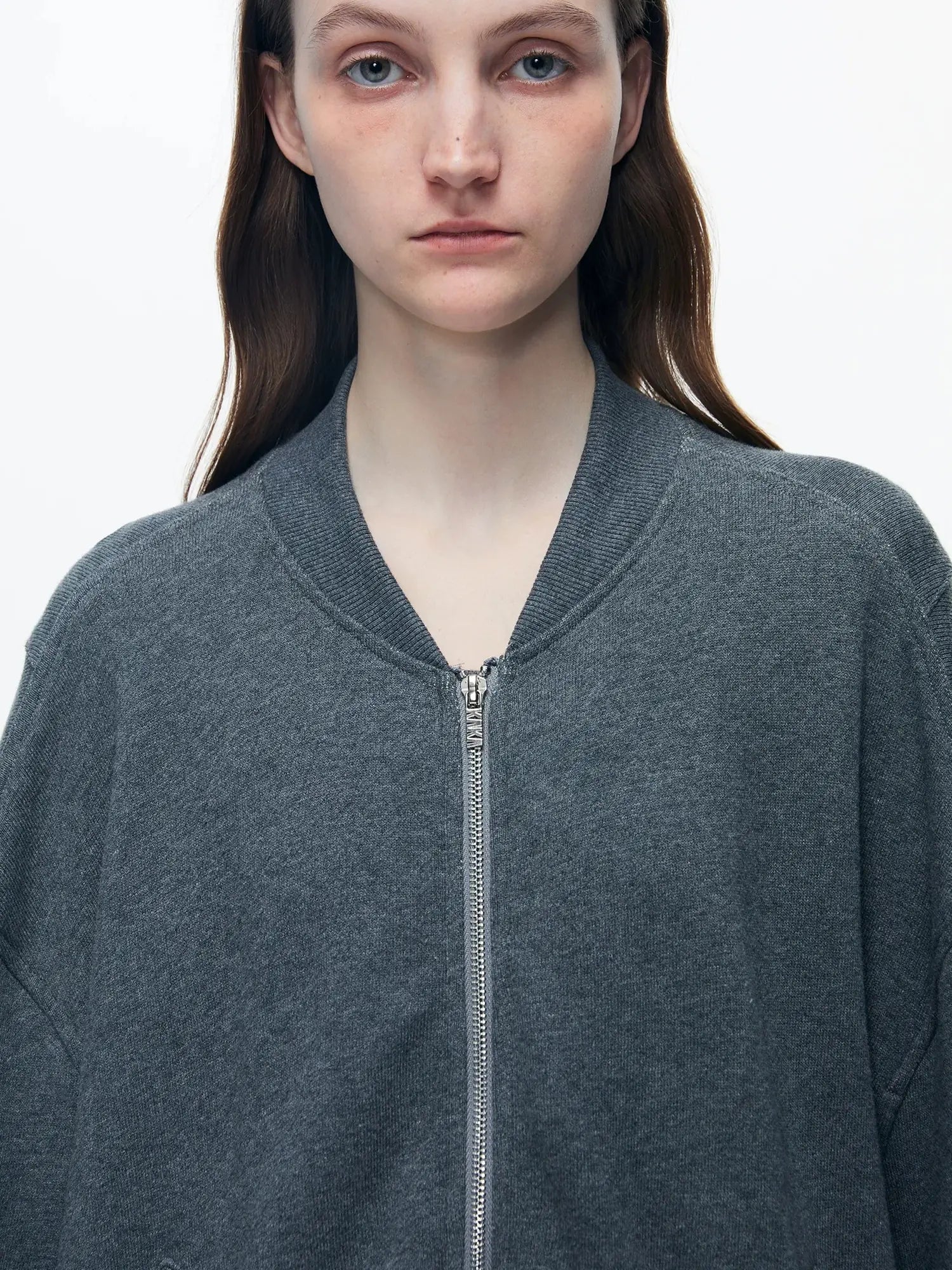kvkv Knitted Batwing Stacked Sleeve Flight Jacket