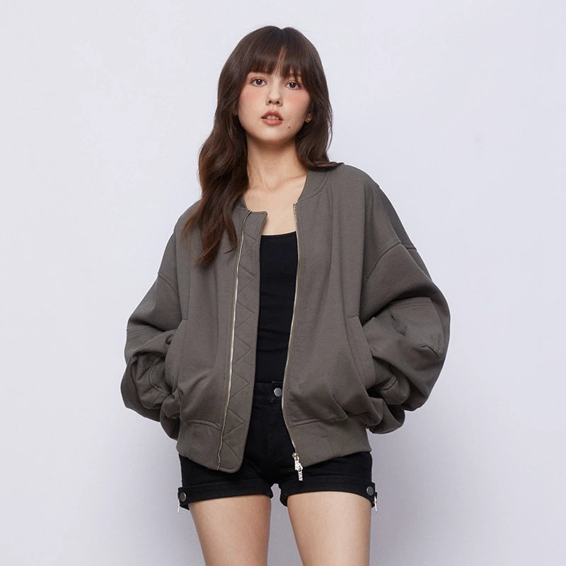 kvkv_Knitted_Batwing_Stacked_Sleeve_Flight_Jacket_MISSTT