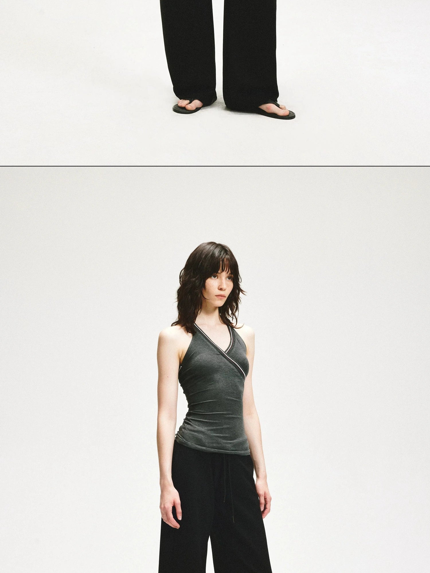 KVKV Yoga Clothing Brand - Knitted Halter Neck Cami Top