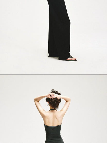 KVKV Yoga Clothing Brand - Knitted Halter Neck Cami Top