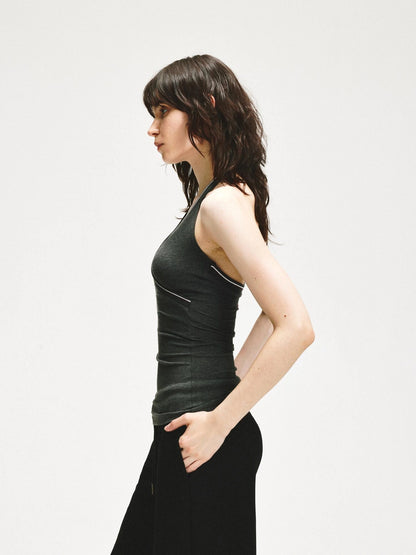 KVKV Yoga Clothing Brand - Knitted Halter Neck Cami Top