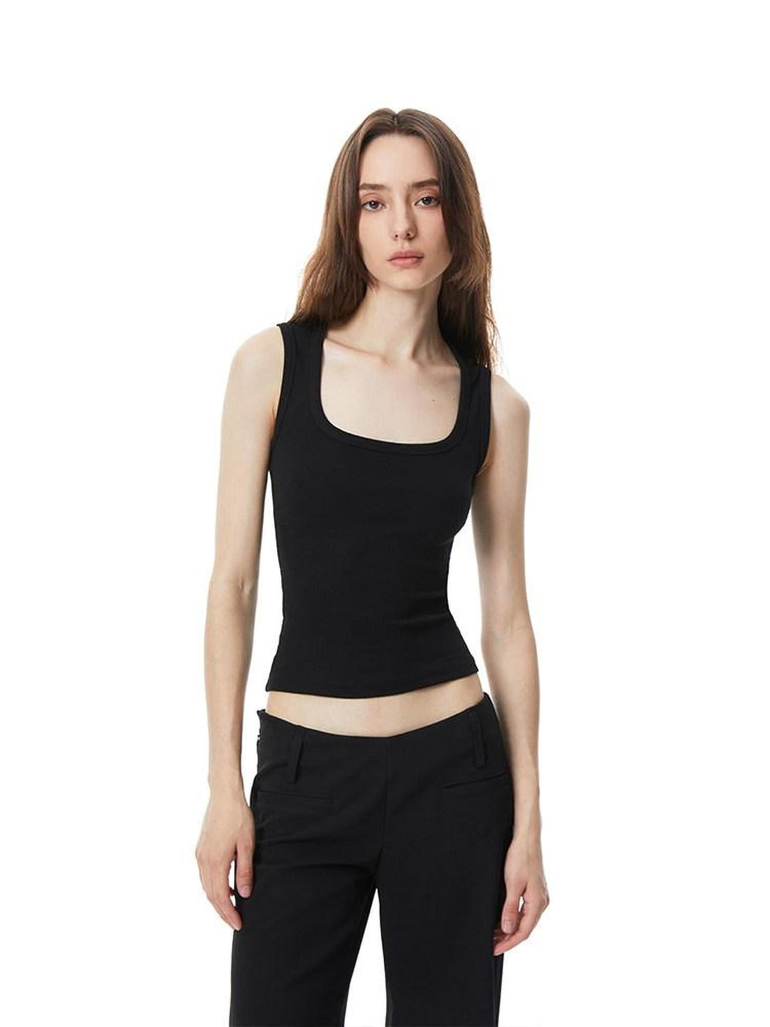 kvkv Knitted U Neck Racerback Side Coverage Women&