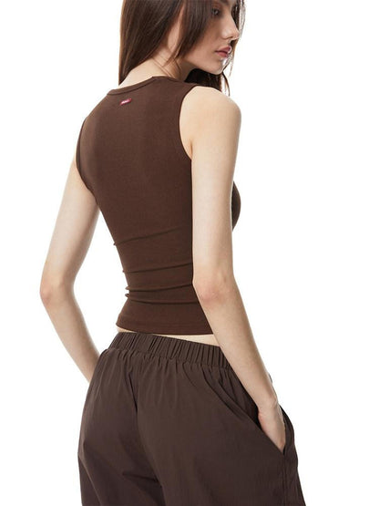 kvkv Knitted U Neck Racerback Side Coverage Women&
