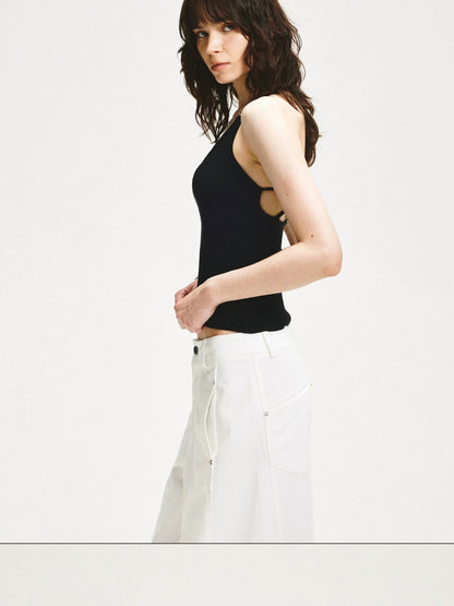 KVKV Yoga Clothing Brand - Lace Y Back Knit Sleeveless Tank