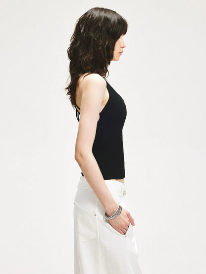 KVKV Yoga Clothing Brand - Lace Y Back Knit Sleeveless Tank