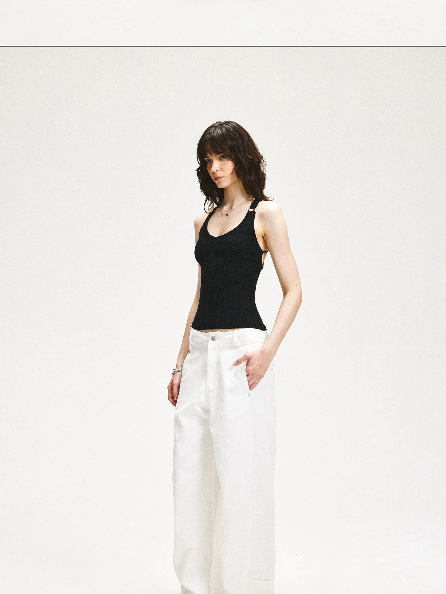 KVKV Yoga Clothing Brand - Lace Y Back Knit Sleeveless Tank