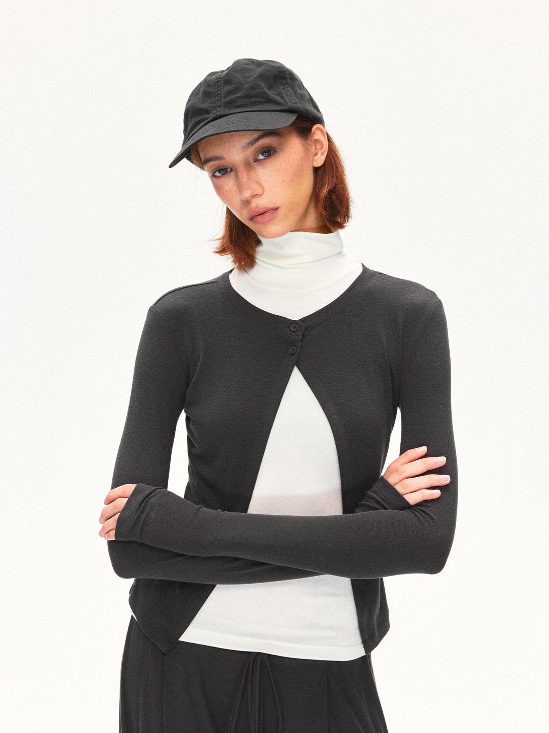 kvkv Layered Turtleneck Sleeveless Short Women&