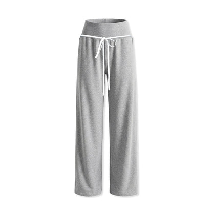 kvkv_Light_Gray_Drawstring_Wide_Waist_Straight_Leg_Women&