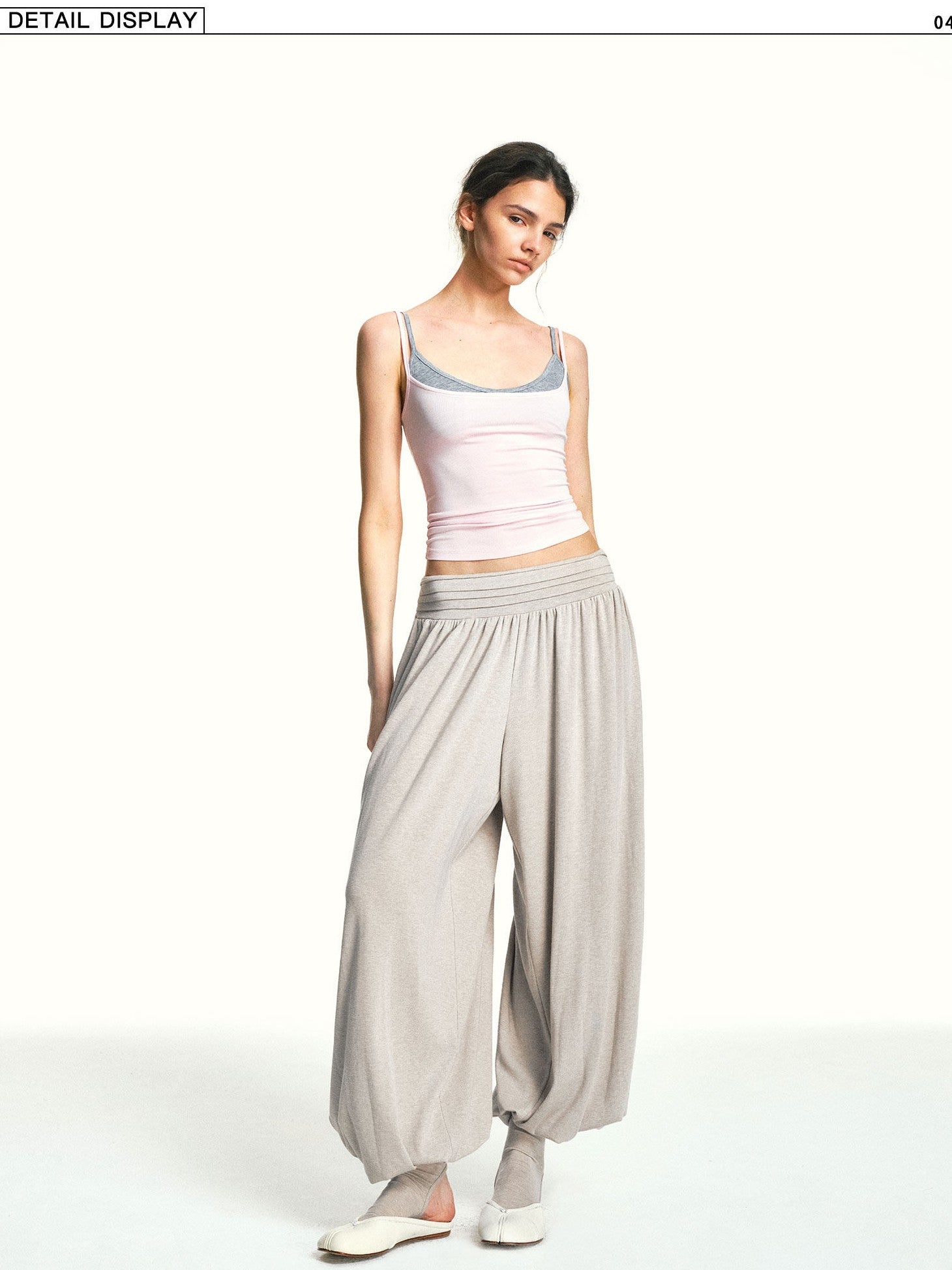 kvkv Light Pink Contrast Layered Detachable Three Piece Set Women&