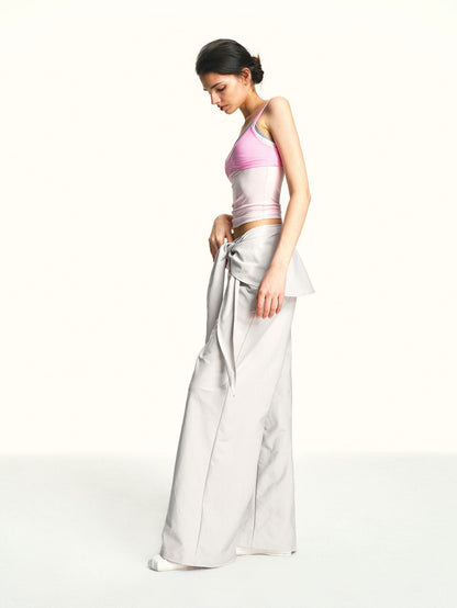 kvkv Light Pink Contrast Layered Detachable Three Piece Set Women&