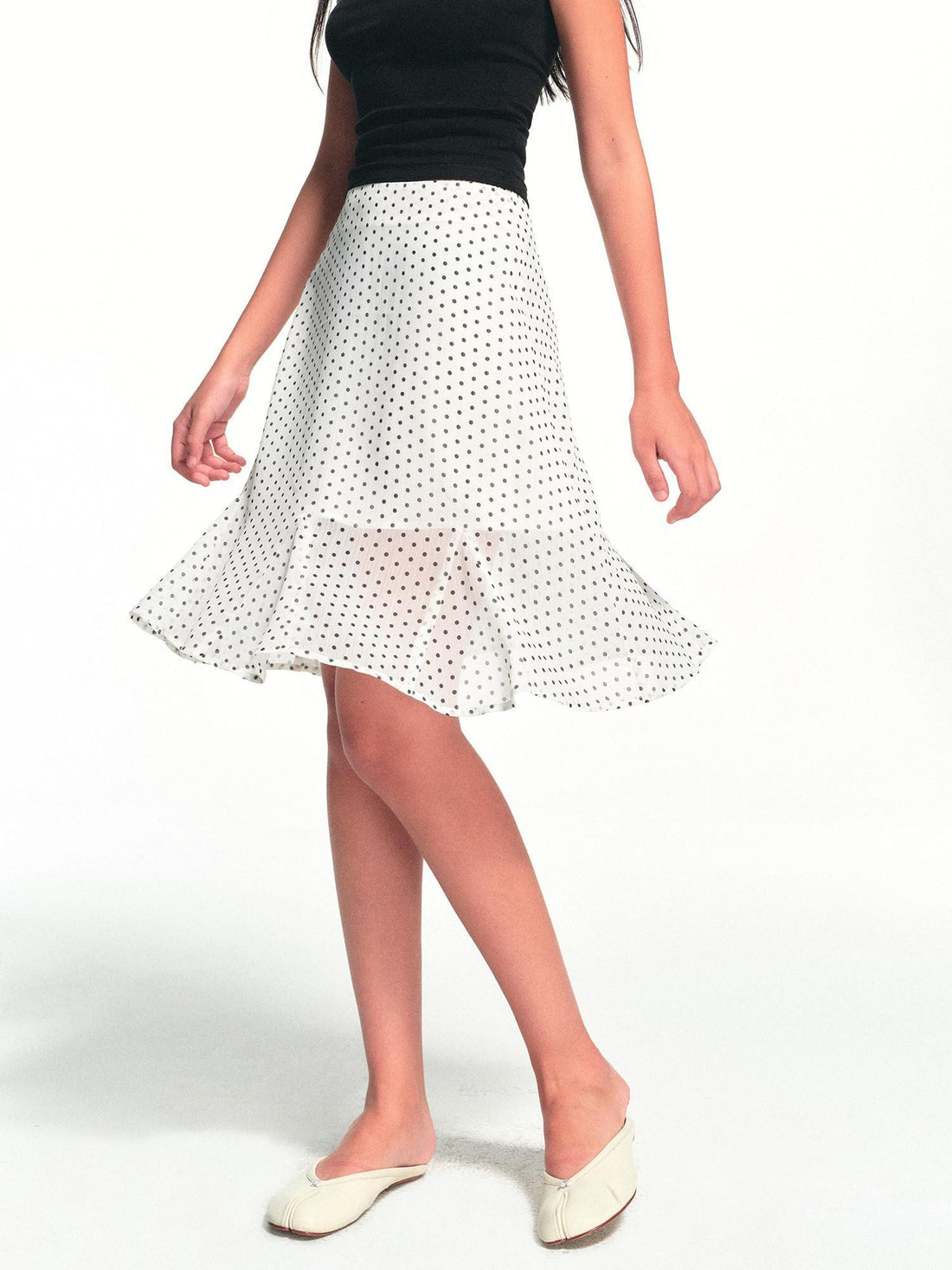 kvkv Lightweight Sheer Vintage Polka Dot A Line Women&